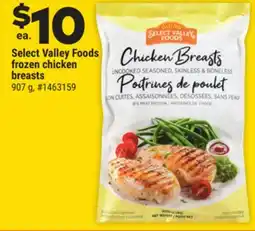 Giant Tiger Select Valley Foods frozen chicken breasts offer