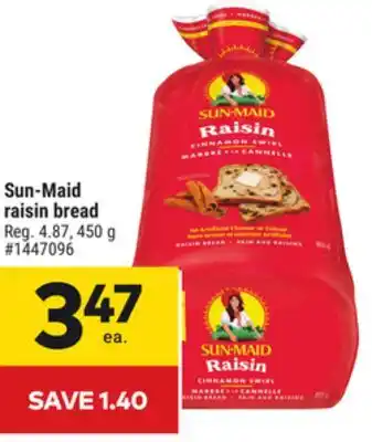 Giant Tiger Sun-Maid raisin bread offer