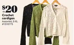 Giant Tiger Crochet cardigan offer