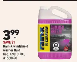 Giant Tiger Rain-X windshield washer fluid offer