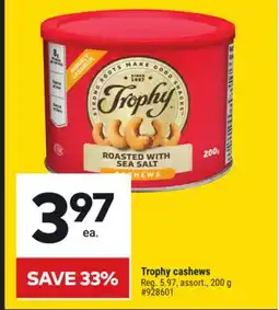 Giant Tiger Trophy cashews offer