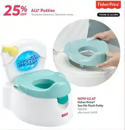 Babies 'R' Us Fisher-Price Sea Me Flush Potty offer