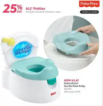 Babies 'R' Us Fisher-Price Sea Me Flush Potty offer