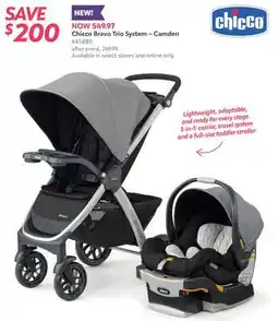 Babies 'R' Us Chicco Bravo Trio System – Camden offer