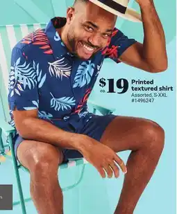 Giant Tiger Printed textured shirt offer