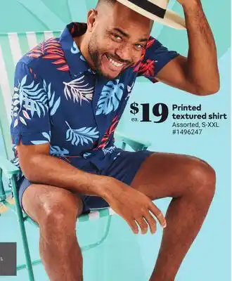Giant Tiger Printed textured shirt offer