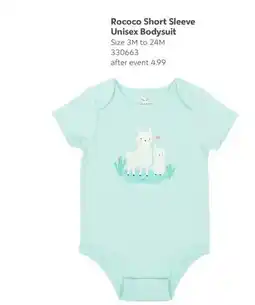 Babies 'R' Us Rococo Short Sleeve Unisex Bodysuit offer