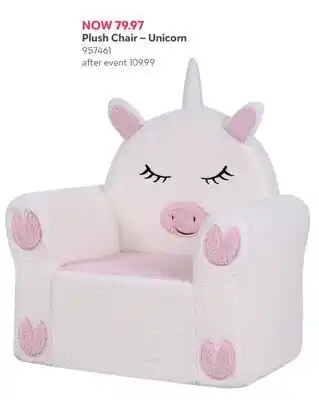 Babies 'R' Us Plush Chair – Unicorn offer