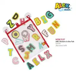 Babies 'R' Us ABC Stickers in the Tub offer