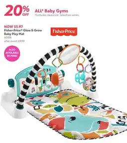 Babies 'R' Us Fisher-Price Glow & Grow Baby Play Mat offer