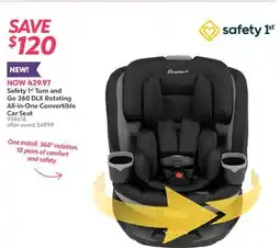 Babies 'R' Us Safety 1st Turn and Go 360 DLX Rotating All-in-One Convertible Car Seat offer