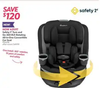 Babies 'R' Us Safety 1st Turn and Go 360 DLX Rotating All-in-One Convertible Car Seat offer