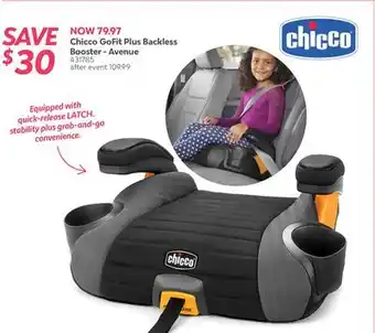 Babies 'R' Us Chicco GoFit Plus Backless Booster - Avenue offer