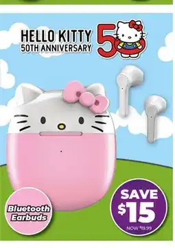 Showcase HELLO KITTY 50TH ANNIVERSARY Bluetooth Earbuds offer