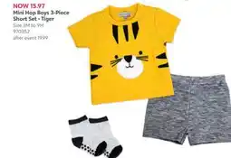 Babies 'R' Us Mini Hop Boys 3-Piece Short Set - Tiger offer