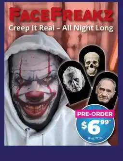 Showcase FACEFREAKZ Creep It Real-All Night Long offer