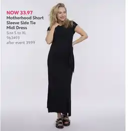 Babies 'R' Us Motherhood Short Sleeve Side Tie Midi Dress offer