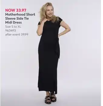 Babies 'R' Us Motherhood Short Sleeve Side Tie Midi Dress offer