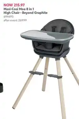 Babies 'R' Us Maxi-Cosi Moa 8 in 1 High Chair - Beyond Graphite offer