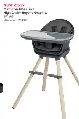 Babies 'R' Us Maxi-Cosi Moa 8 in 1 High Chair - Beyond Graphite offer