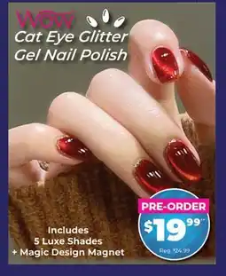Showcase Wow Cat Eye Glitter Gel Nail Polish offer