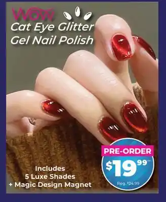 Showcase Wow Cat Eye Glitter Gel Nail Polish offer