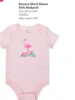 Babies 'R' Us Rococo Short Sleeve Girls Bodysuit offer