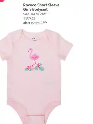 Babies 'R' Us Rococo Short Sleeve Girls Bodysuit offer