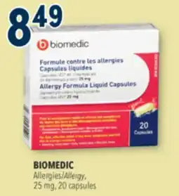 Familiprix BIOMEDIC, Allergy, 25 mg, 100 caplets offer