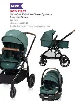 Babies 'R' Us Maxi-Cosi Zelia Luxe Travel System - Essential Green offer