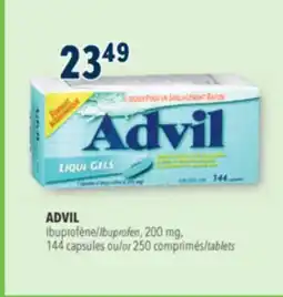 Familiprix ADVIL, Ibuprofen, 200 mg, 100 tablets or 100 caplets offer