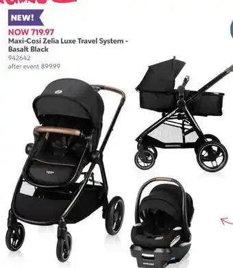 Babies 'R' Us Maxi-Cosi Zelia Luxe Travel System - Basalt Black offer