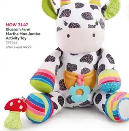 Babies 'R' Us Blossom Farm Martha Moo Jumbo Activity Toy offer