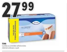 Familiprix TENA, Selected underwear or pads offer