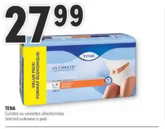 Familiprix TENA, Selected underwear or pads offer