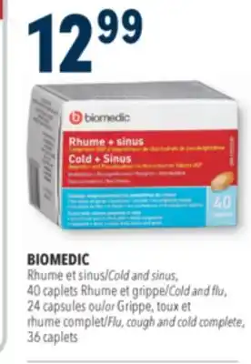 Familiprix BIOMEDIC, Cold and sinus, 40 offer