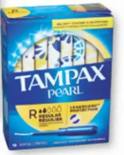 Familiprix Tampax Pearl tampons regular abs 18un offer