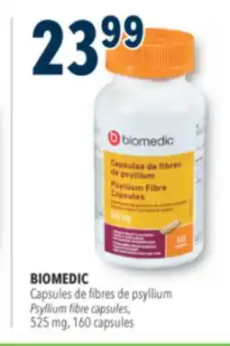 Familiprix BIOMEDIC, Psyllium fibre capsules, 525 mg, 160 capsules offer
