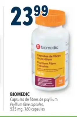 Familiprix BIOMEDIC, Psyllium fibre capsules, 525 mg, 160 capsules offer