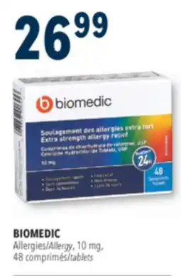 Familiprix BIOMEDIC, Allergies/Allergy, 10 mg, 48 comprimés/tablets offer