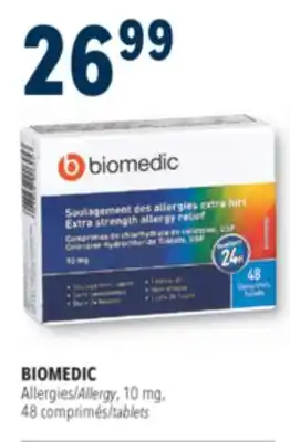 Familiprix BIOMEDIC, Allergies/Allergy, 10 mg, 48 comprimés/tablets offer