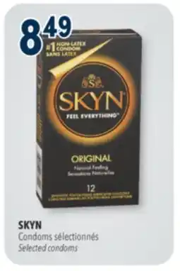 Familiprix SKYN, Condoms Selected condoms offer