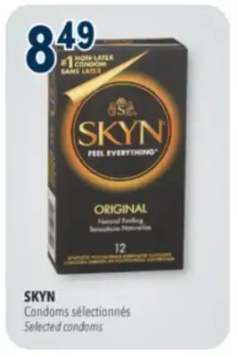 Familiprix SKYN, Condoms Selected condoms offer