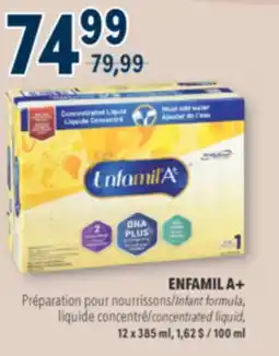 Familiprix ENFAMIL A+, Infant formula, concentrated liquid, 12 x 385 ml offer