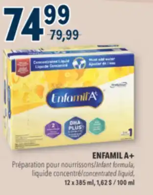 Familiprix ENFAMIL A+, Infant formula, concentrated liquid, 12 x 385 ml offer