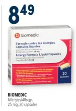 Familiprix BIOMEDIC, Allergy, 25 mg, 20 capsules offer