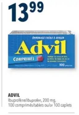 Familiprix ADVIL, Ibuprofen, 200 mg, 100 tablets or 100 caplets offer