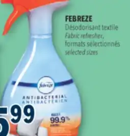 Familiprix FEBREZE, Fabric refresher, selected sizes offer