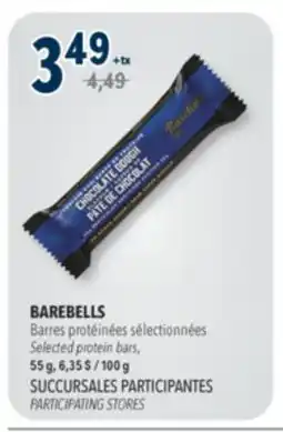 Familiprix BAREBELLS, Selected protein bars, 55g offer