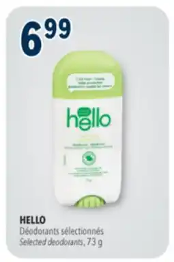Familiprix HELLO, Selected deodorants, 73 g offer